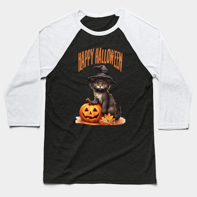 Halloween For Women Baseball T-Shirt by MckinleyArt